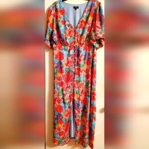 Maree Floral V-Neck Maxi Dress